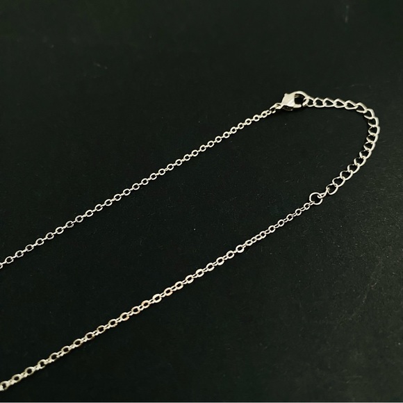 Dainty Silver Necklace, Silver Butterfly Necklace,  CZ Butterfly Necklace, - Picture 6 of 7